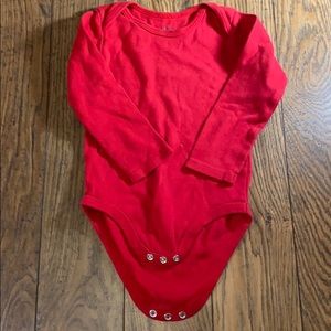 Boys red onesie